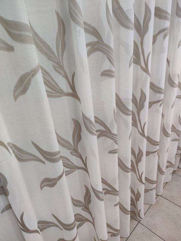 Tenda a Metro in Bouclè Effetto Lino Beige - immagine 7