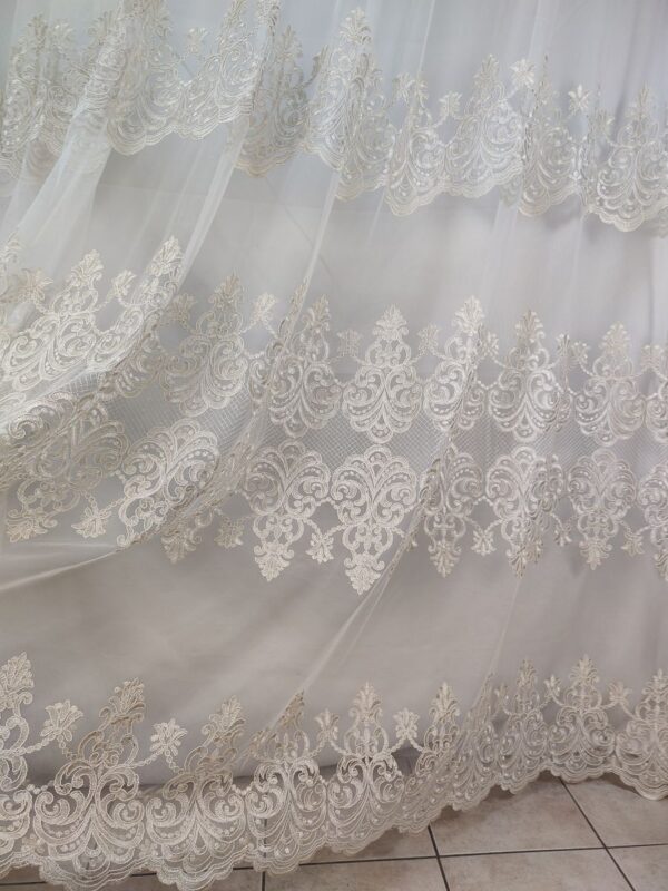 Tenda a Metro in Tulle con Base Orlata Altezza 3 Metri oro - immagine 4