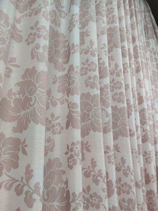 Tenda a Metro in Bouclè Effetto Lino Fiore Rosa - immagine 12