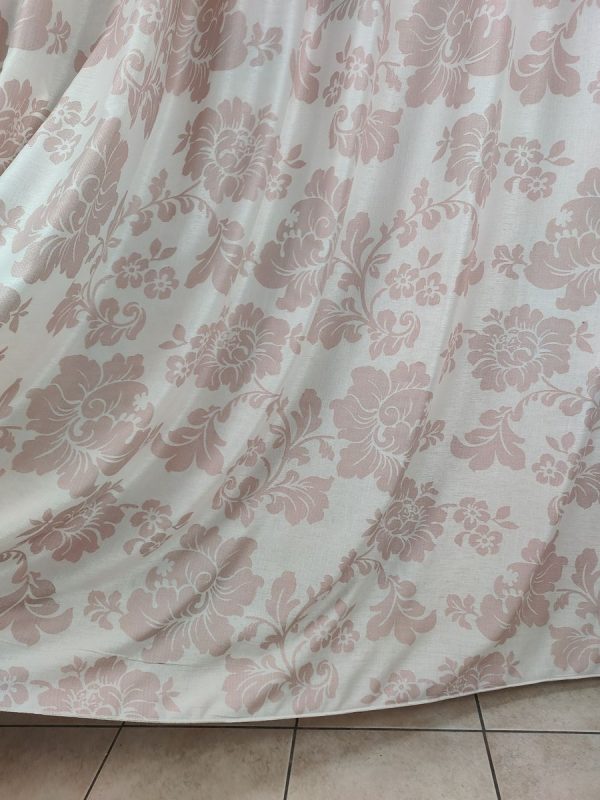 Tenda a Metro in Bouclè Effetto Lino Fiore Rosa - immagine 5