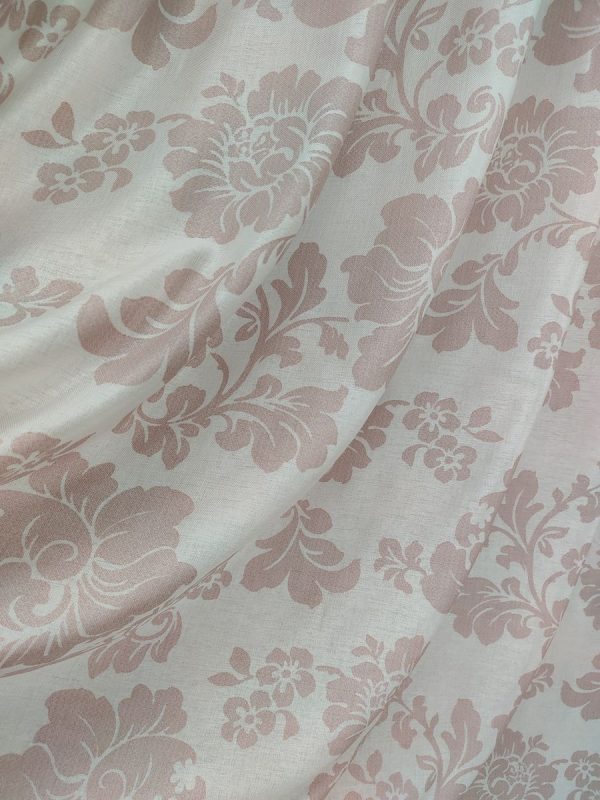 Tenda a Metro in Bouclè Effetto Lino Fiore Rosa - immagine 2