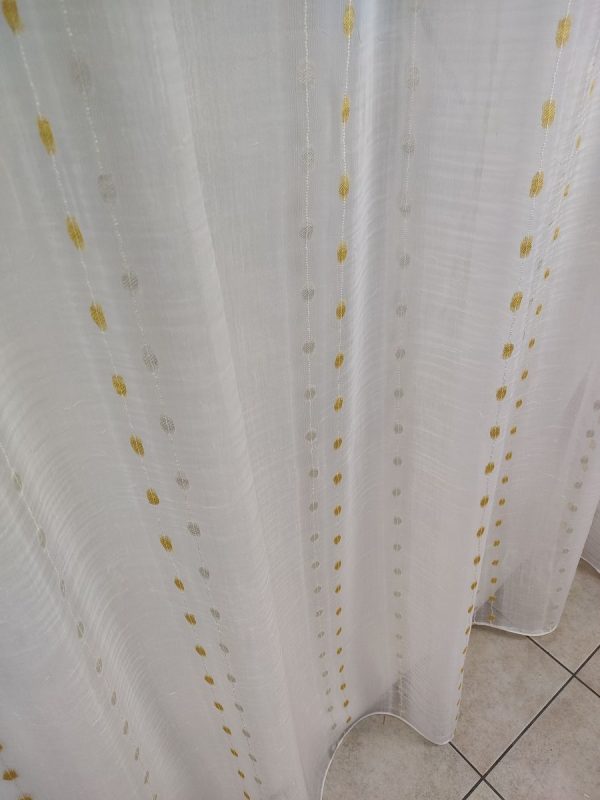 Tenda a Metro in Bouclè Effetto Lino giallo - immagine 10