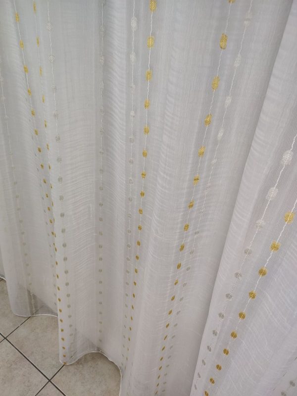 Tenda a Metro in Bouclè Effetto Lino giallo - immagine 6