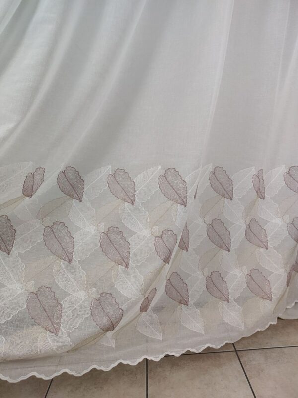 Tenda a Metro in Bouclè Effetto Lino Balza Rosa - immagine 5