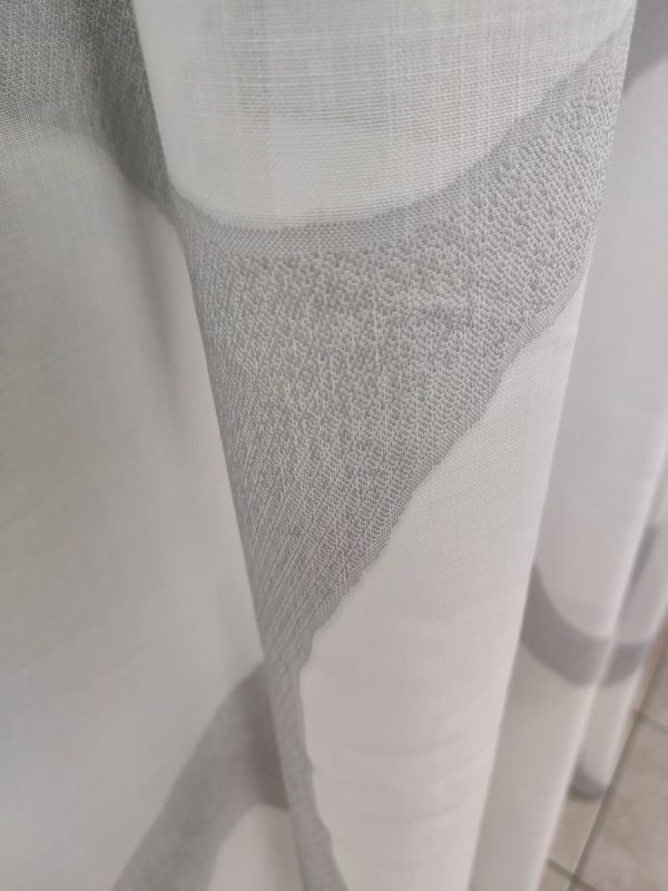 Tenda a Metro in Bouclè Effetto Lino Grigio - immagine 10