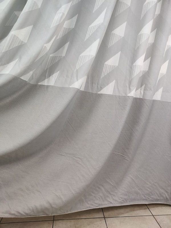 Tenda a Metro in Bouclè Effetto Lino Grigio - immagine 4