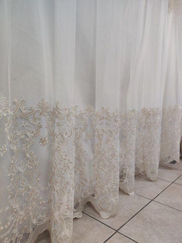Tenda a Metro in Tulle con Base Orlata Altezza 3 Metri Oro - immagine 12