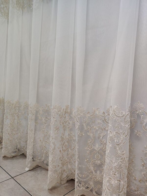 Tenda a Metro in Tulle con Base Orlata Altezza 3 Metri Oro