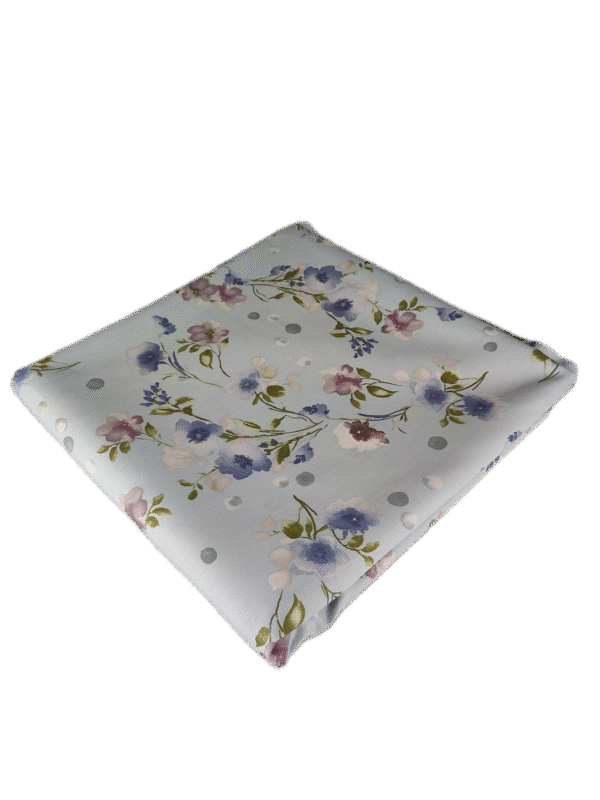 Tappezzeria in Cotone Stampato cm 280x280 millerighe celeste