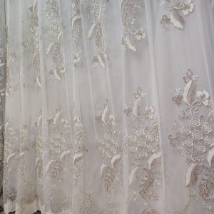 Tenda a Metro in Tulle con Base Orlata Altezza 3 Metri Rosa
