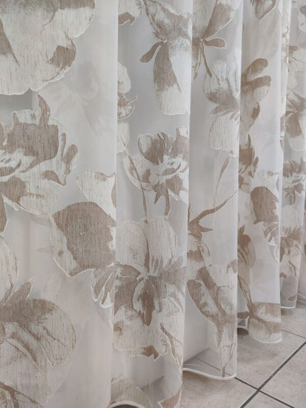 Tenda a Metro in Devorè Fiore Beige - immagine 15