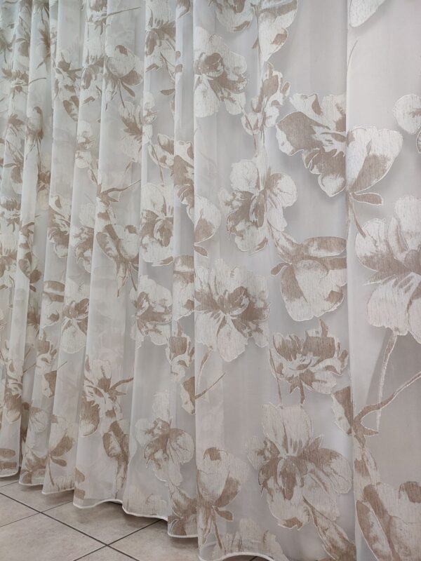 Tenda a Metro in Devorè Fiore Beige - immagine 9