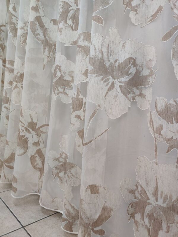 Tenda a Metro in Devorè Fiore Beige - immagine 10