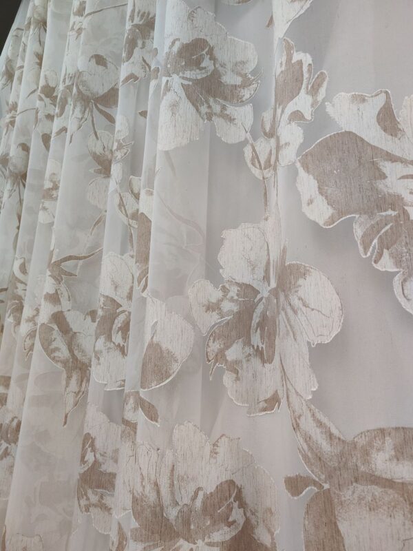 Tenda a Metro in Devorè Fiore Beige - immagine 8