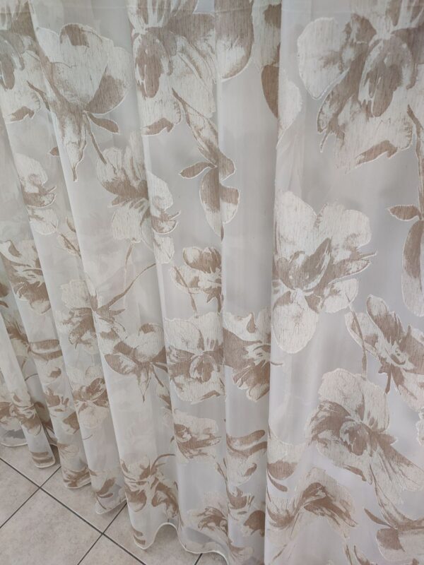 Tenda a Metro in Devorè Fiore Beige - immagine 7