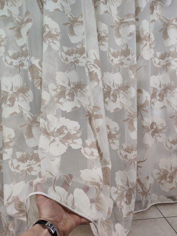 Tenda a Metro in Devorè Fiore Beige - immagine 6