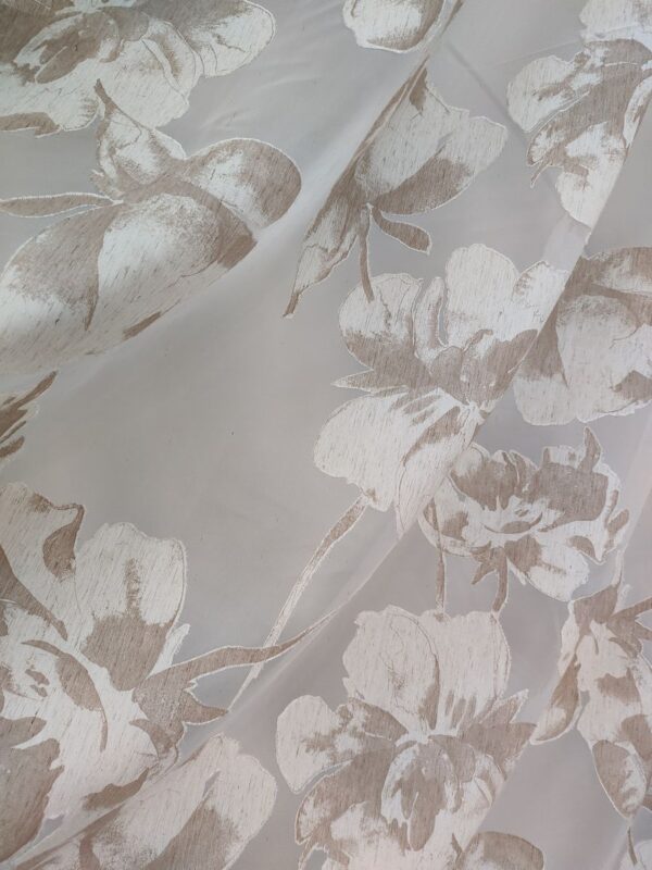 Tenda a Metro in Devorè Fiore Beige - immagine 2
