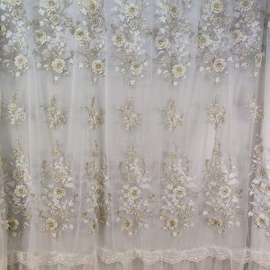 Tenda a Metro in Tulle con Base Orlata Altezza 3 Metri Oro
