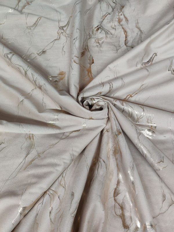 Tessuto in Velluto H.280 cm  Marmorizzato Beige - immagine 6