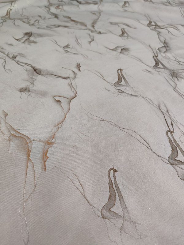 Tessuto in Velluto H.280 cm  Marmorizzato Beige - immagine 4