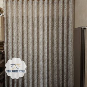 Tenda a Metro in Devorè Altezza 3 Metri Effetto lino Col. Tortora