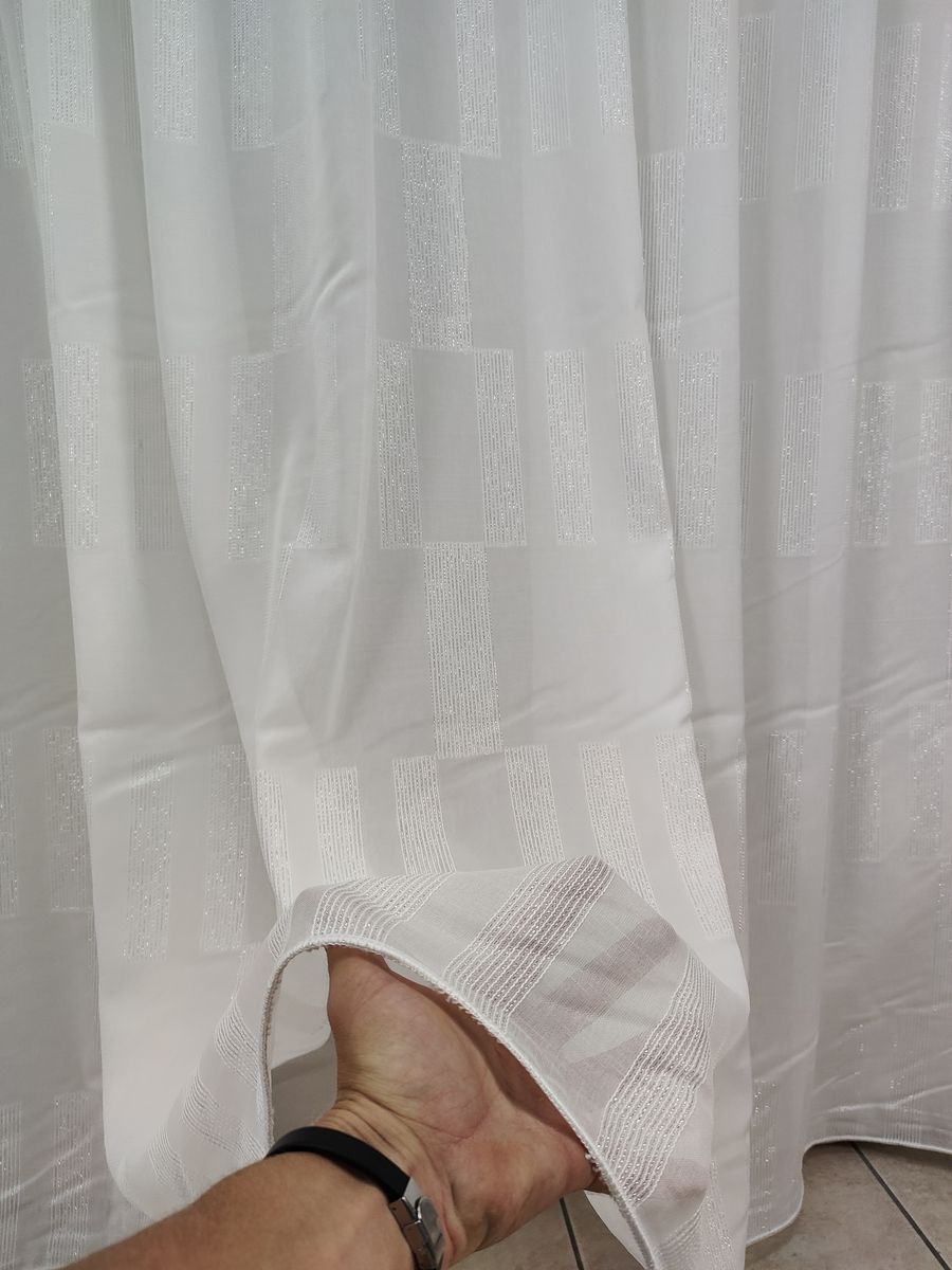 tenda a metro effetto lino argento 4 Tenda a Metro effetto lino Argento - immagine 4