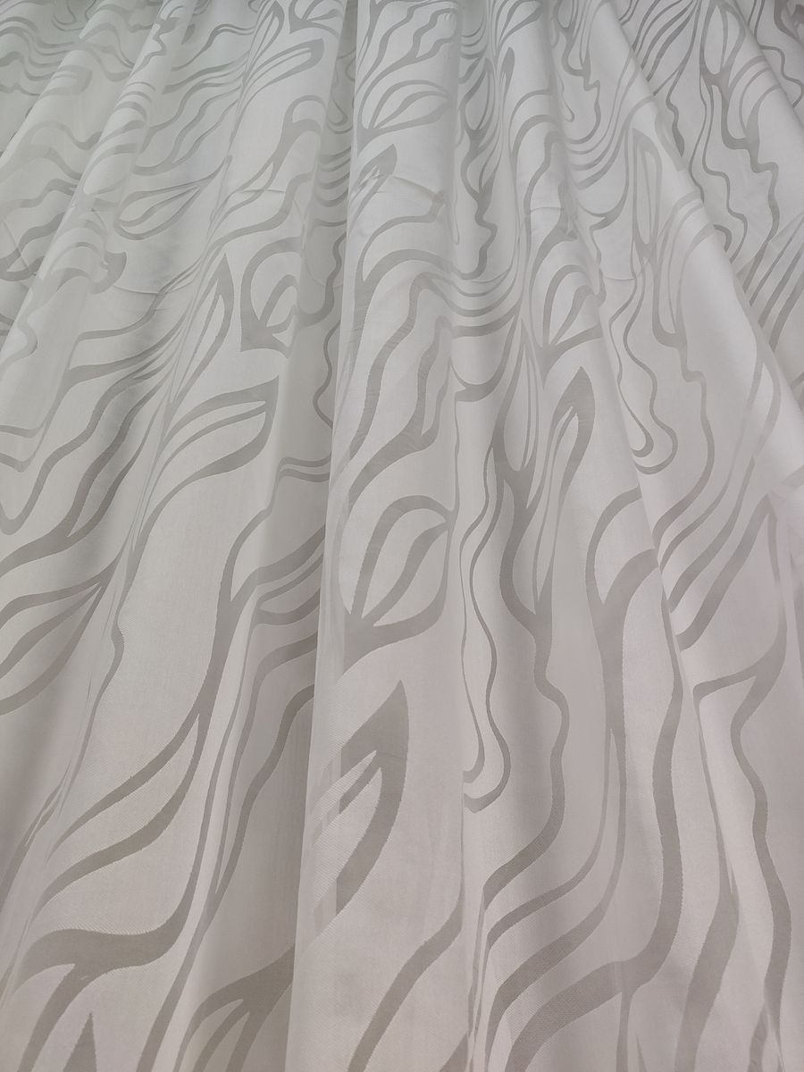 tenda a metro in devorè altezza 3 metri effetto lino bianco 1 Tenda a Metro in Devorè Altezza 3 Metri Effetto lino Bianco