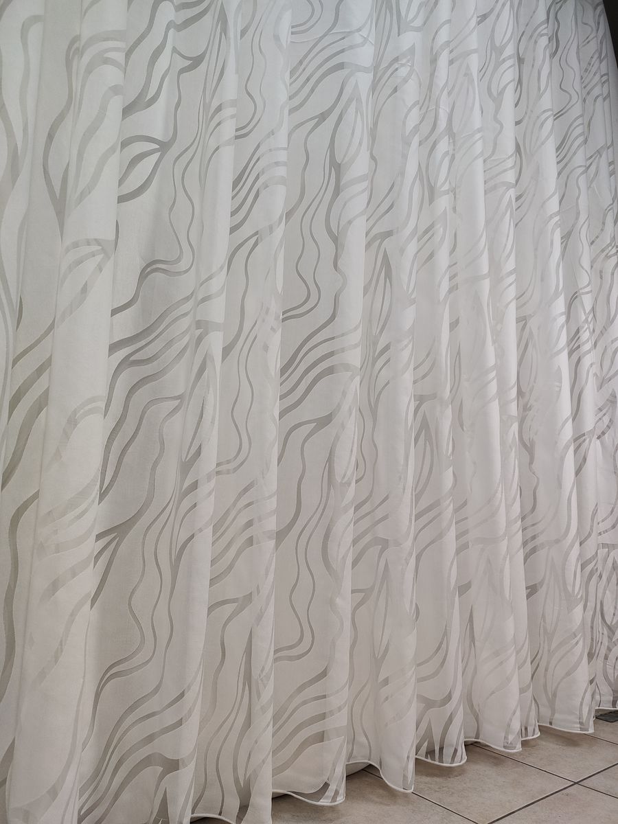 tenda a metro in devorè altezza 3 metri effetto lino bianco 15 Tenda a Metro in Devorè Altezza 3 Metri Effetto lino Bianco - immagine 15