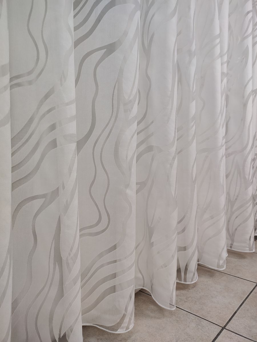 tenda a metro in devorè altezza 3 metri effetto lino bianco 14 Tenda a Metro in Devorè Altezza 3 Metri Effetto lino Bianco - immagine 14