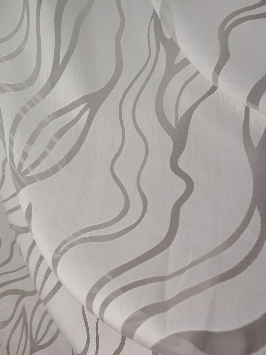 tenda a metro in devorè altezza 3 metri effetto lino bianco 2 Tenda a Metro in Devorè Altezza 3 Metri Effetto lino Bianco - immagine 2