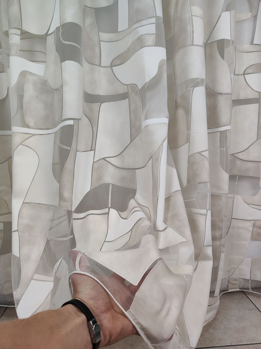 tenda a metro in devorè altezza 3 metri beige 6 Tenda a Metro in Devorè Altezza 3 Metri Beige - immagine 6