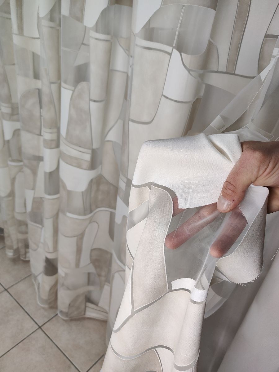 tenda a metro in devorè altezza 3 metri beige 4 Tenda a Metro in Devorè Altezza 3 Metri Beige - immagine 4