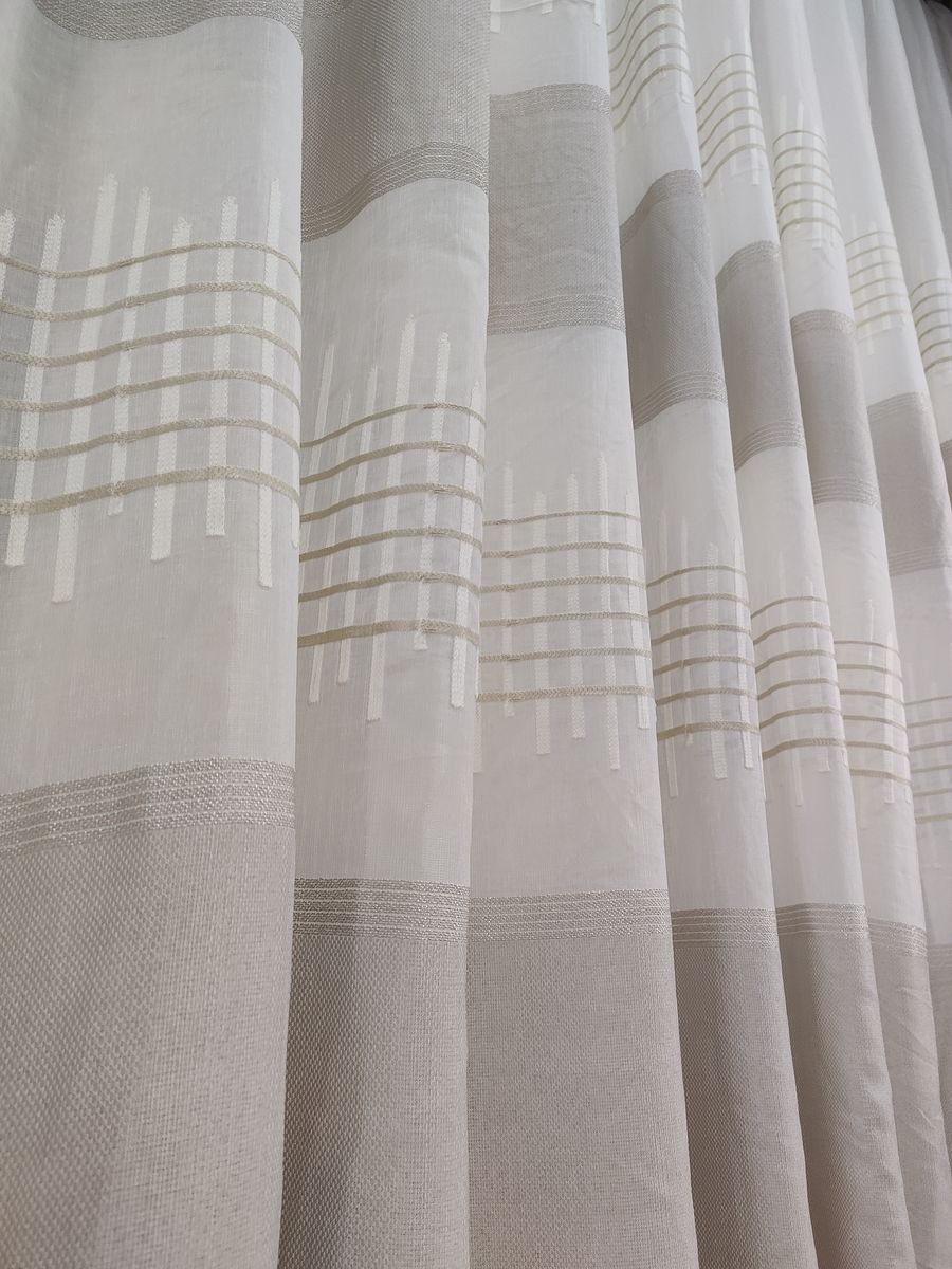 tenda a metro effetto lino tortora 12 Tenda a Metro effetto lino Tortora - immagine 12