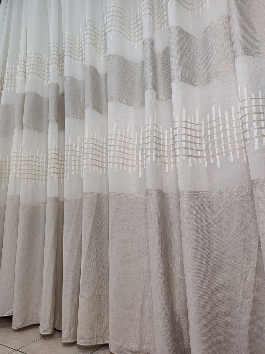 tenda a metro effetto lino tortora 9 Tenda a Metro effetto lino Tortora - immagine 9