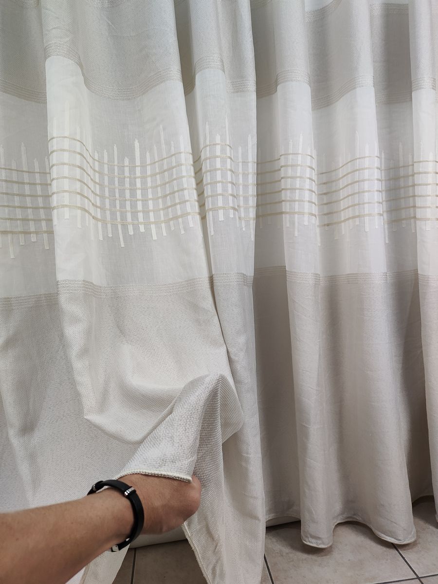 tenda a metro effetto lino tortora 5 Tenda a Metro effetto lino Tortora - immagine 5