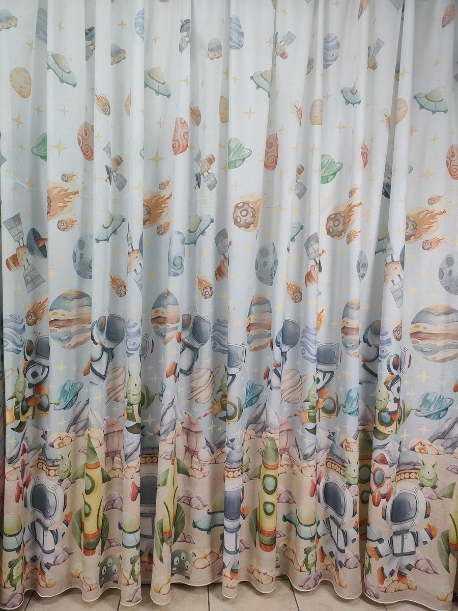 tenda a metro in bouclè effetto lino astronauti 11 Tenda a Metro in Bouclè Effetto Lino Astronauti - immagine 11