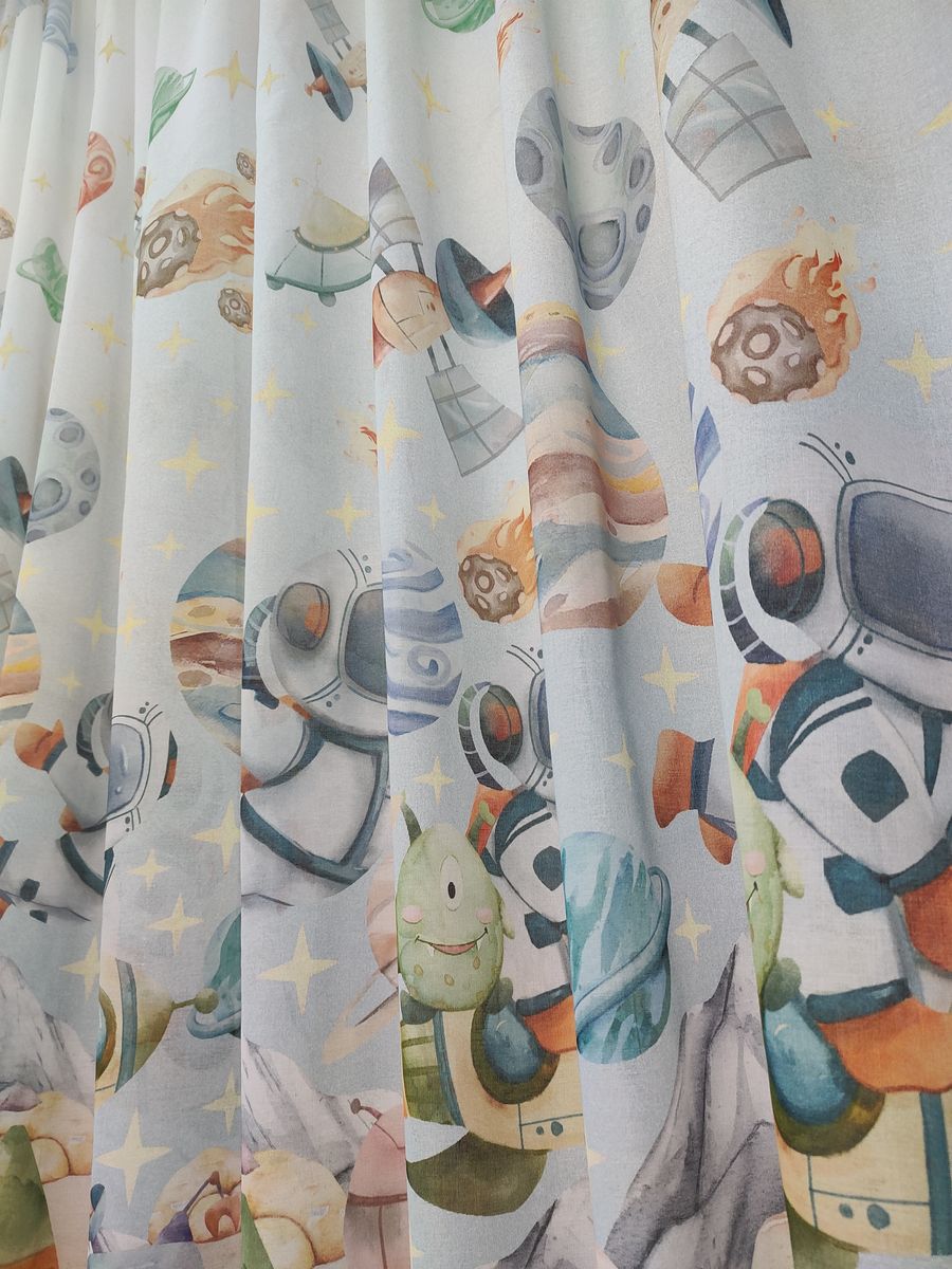 tenda a metro in bouclè effetto lino astronauti 8 Tenda a Metro in Bouclè Effetto Lino Astronauti - immagine 8