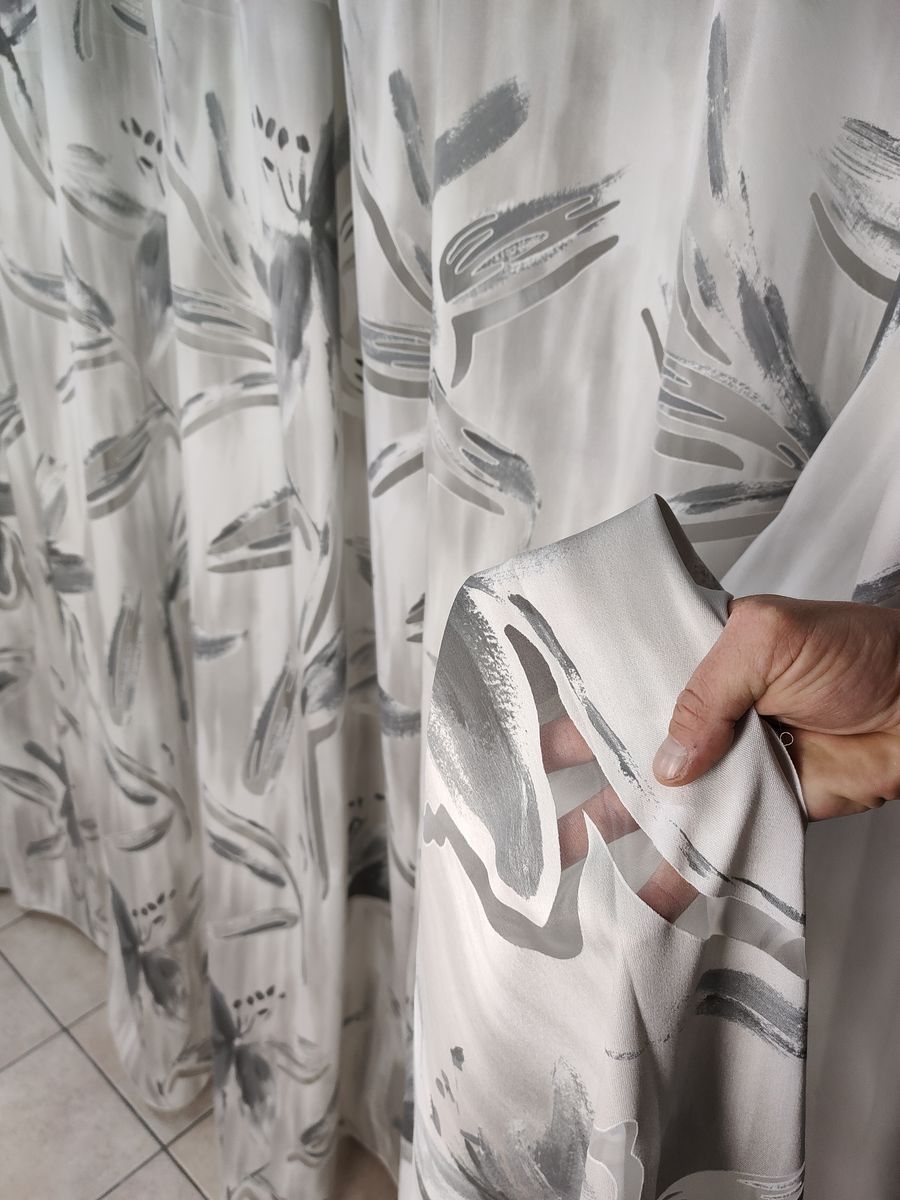 tenda a metro in devorè altezza 3 metri grigio 4 Tenda a Metro in Devorè Altezza 3 Metri Grigio - immagine 4