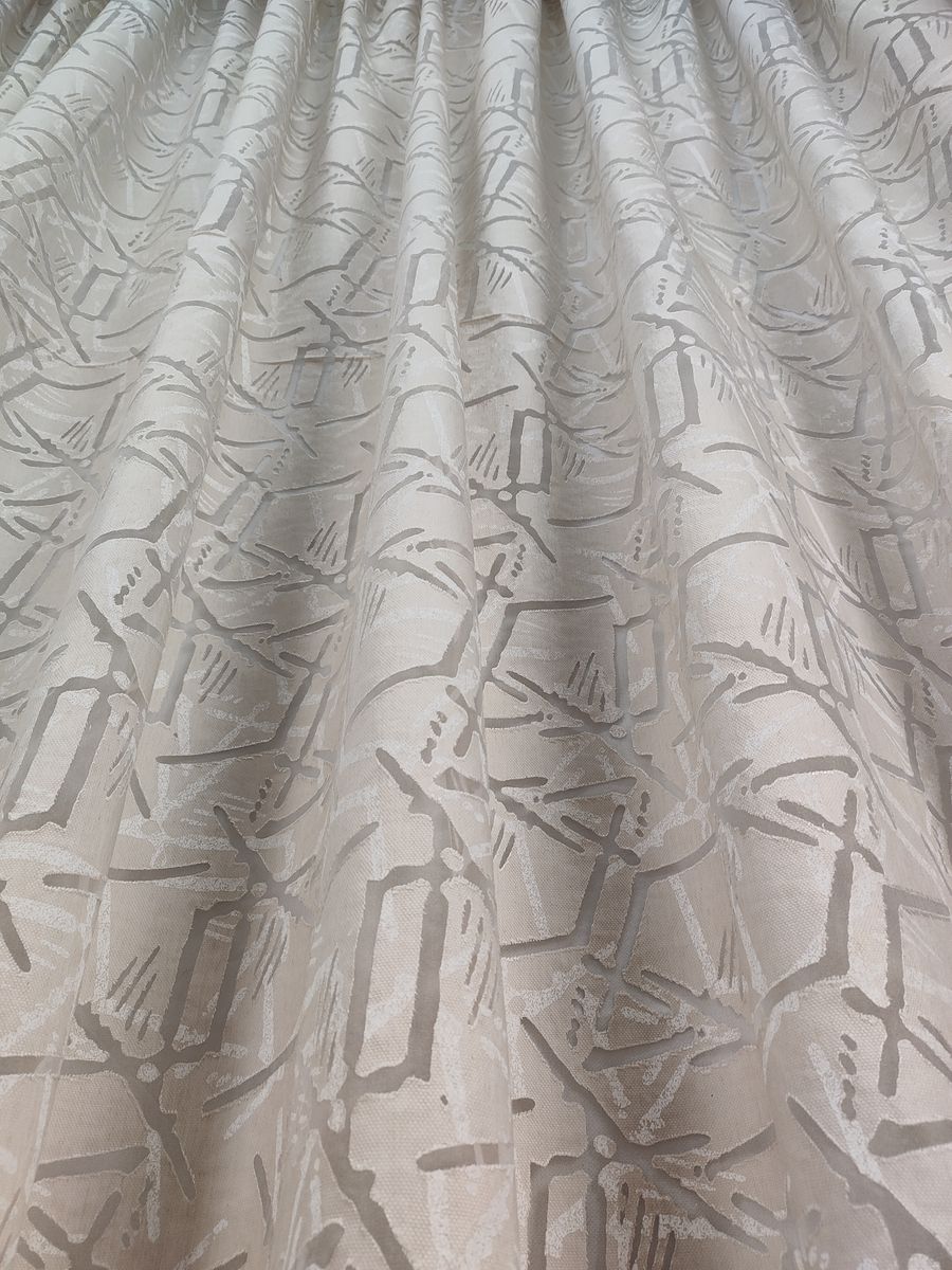 tenda a metro in devorè altezza 3 metri effetto lino beige 1 Tenda a Metro in Devorè Altezza 3 Metri Effetto lino Beige