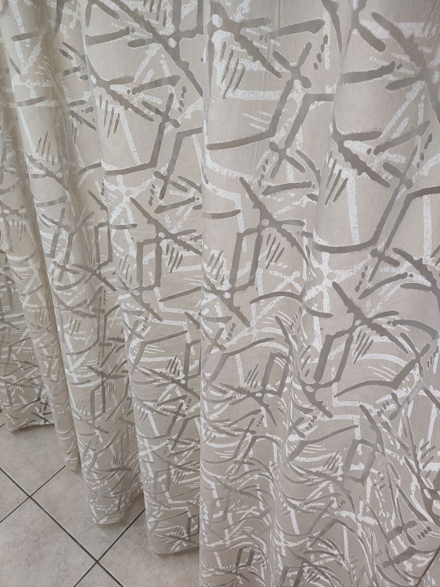 tenda a metro in devorè altezza 3 metri effetto lino beige 7 Tenda a Metro in Devorè Altezza 3 Metri Effetto lino Beige - immagine 7