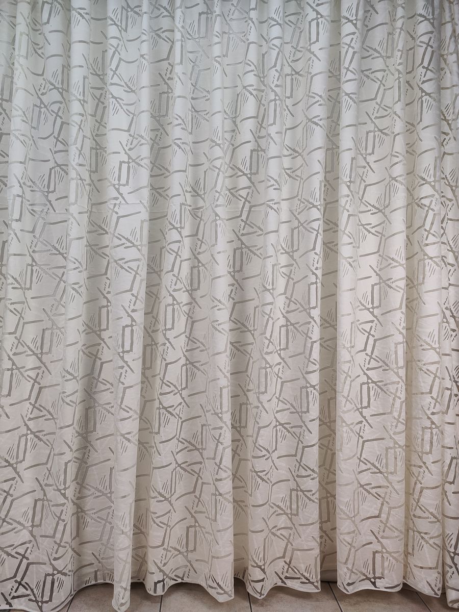 tenda a metro in devorè altezza 3 metri effetto lino naturale 14 Tenda a Metro in Devorè Altezza 3 Metri Effetto lino Naturale - immagine 14