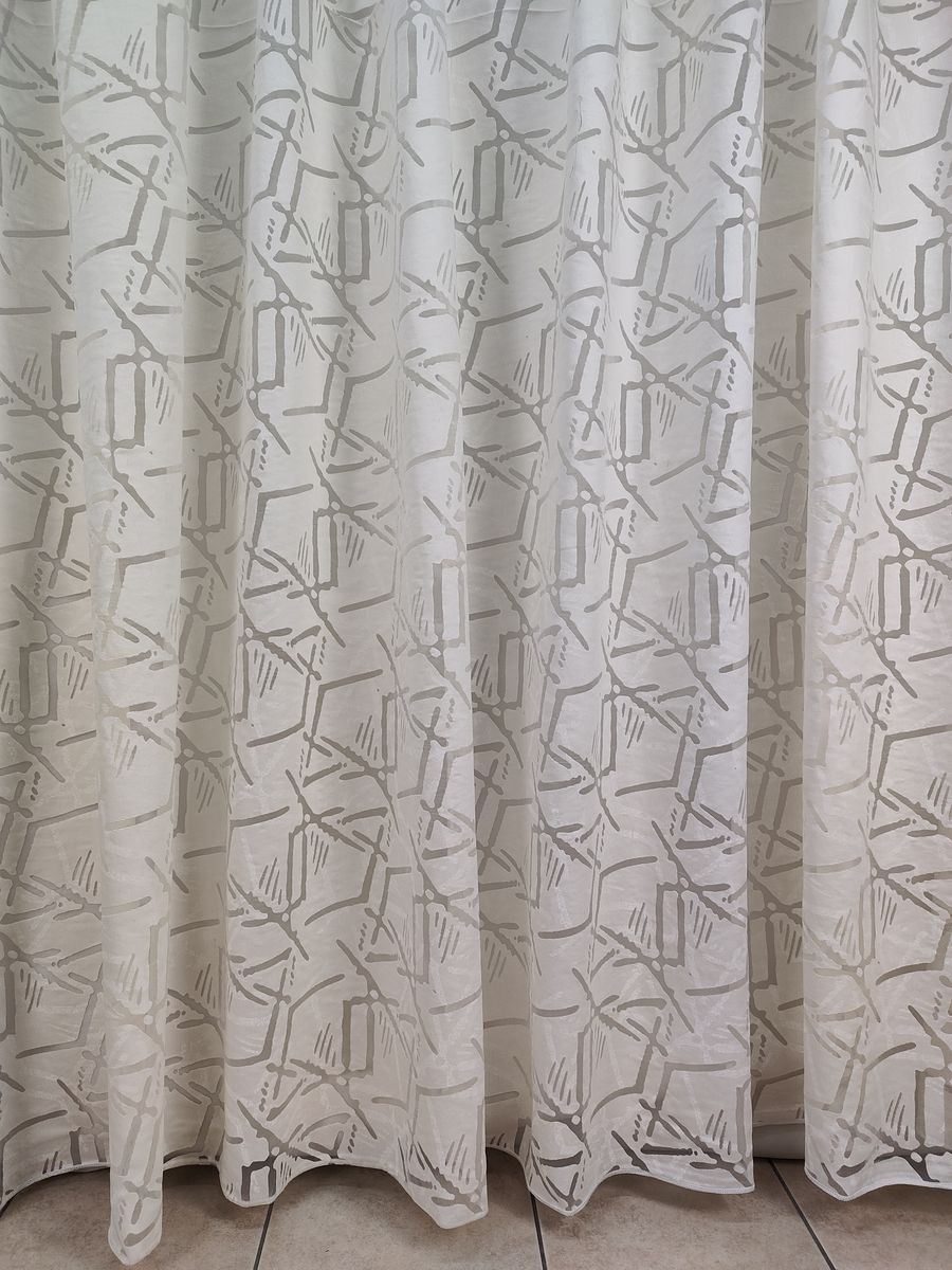 tenda a metro in devorè altezza 3 metri effetto lino naturale 13 Tenda a Metro in Devorè Altezza 3 Metri Effetto lino Naturale - immagine 13