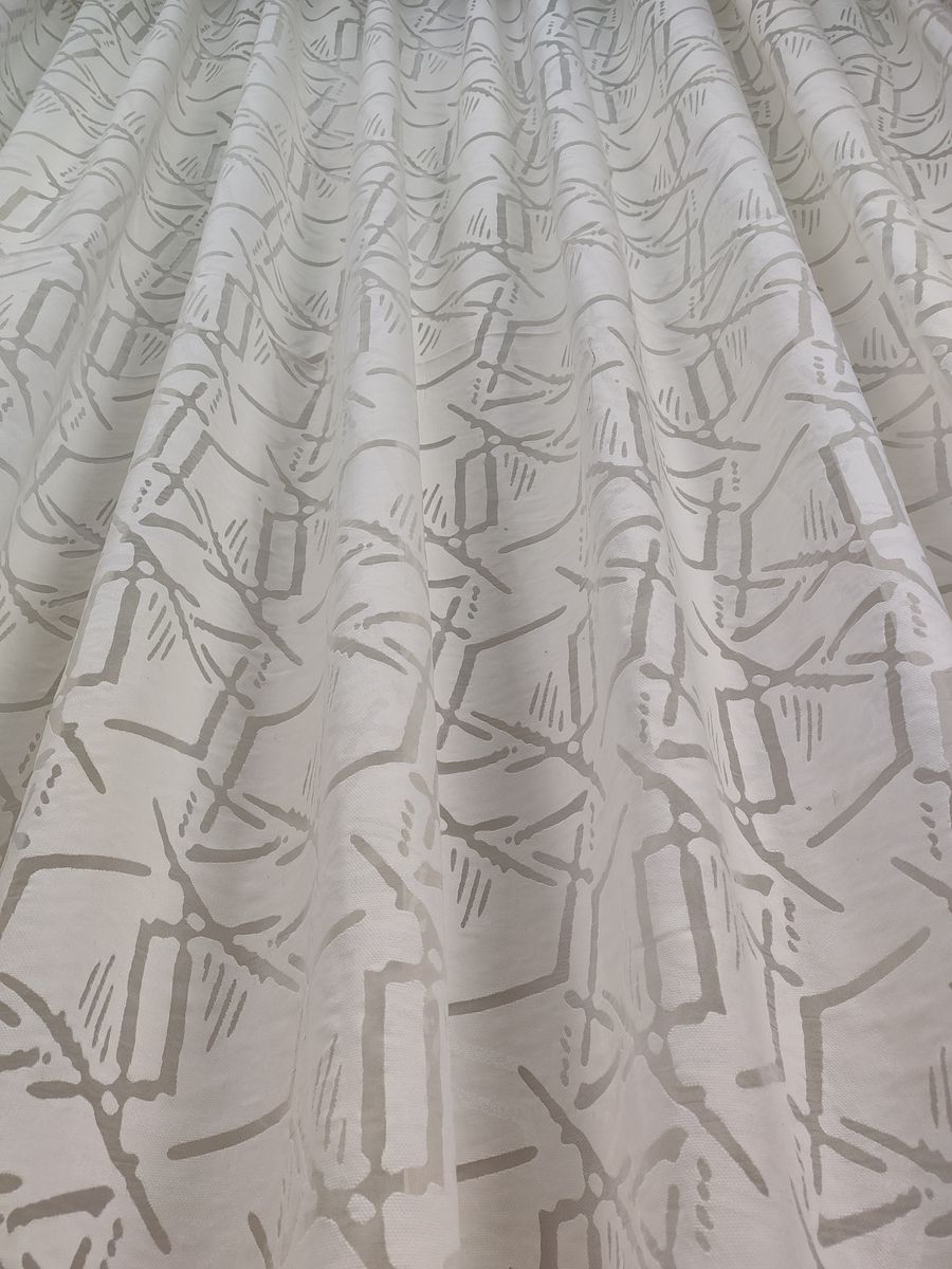 tenda a metro in devorè altezza 3 metri effetto lino naturale 1 Tenda a Metro in Devorè Altezza 3 Metri Effetto lino Naturale