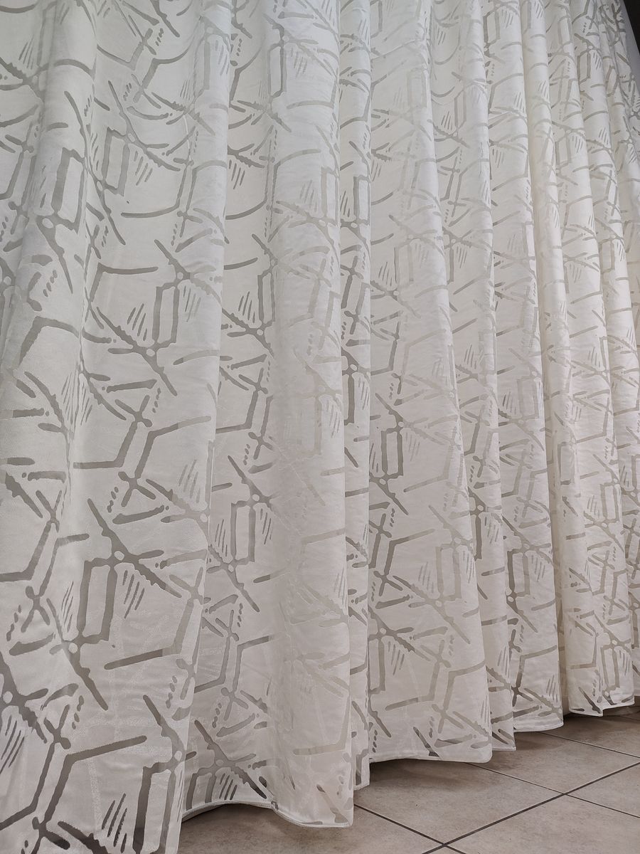 tenda a metro in devorè altezza 3 metri effetto lino naturale 11 Tenda a Metro in Devorè Altezza 3 Metri Effetto lino Naturale - immagine 11