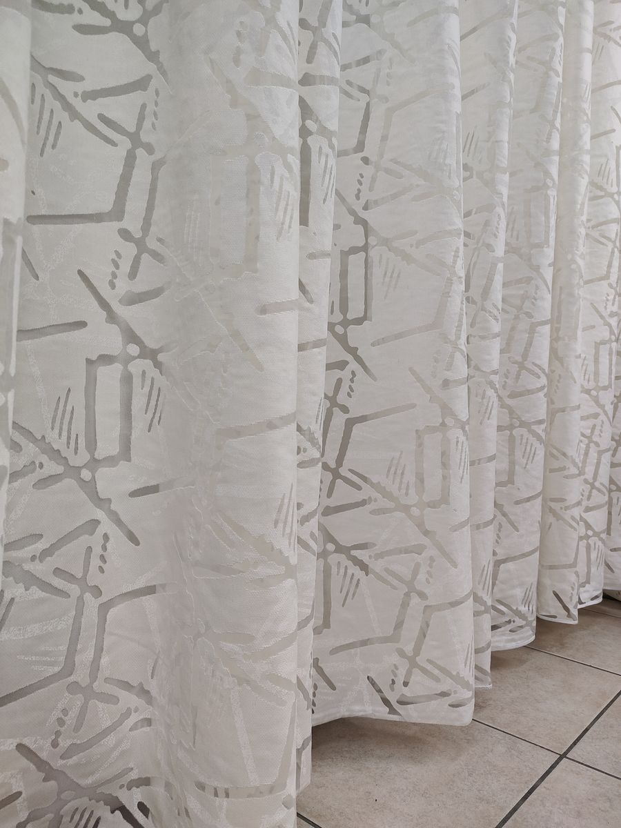 tenda a metro in devorè altezza 3 metri effetto lino naturale 10 Tenda a Metro in Devorè Altezza 3 Metri Effetto lino Naturale - immagine 10