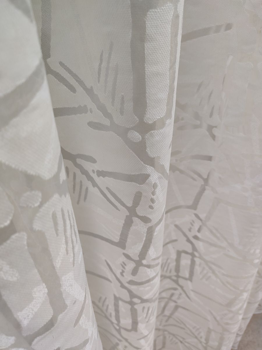 tenda a metro in devorè altezza 3 metri effetto lino naturale 7 Tenda a Metro in Devorè Altezza 3 Metri Effetto lino Naturale - immagine 7