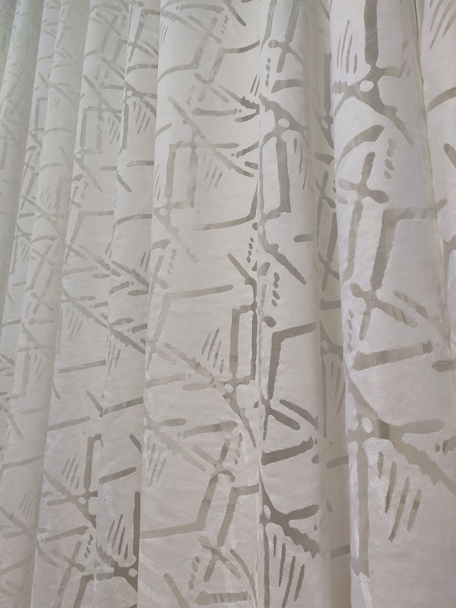 tenda a metro in devorè altezza 3 metri effetto lino naturale 3 Tenda a Metro in Devorè Altezza 3 Metri Effetto lino Naturale - immagine 3