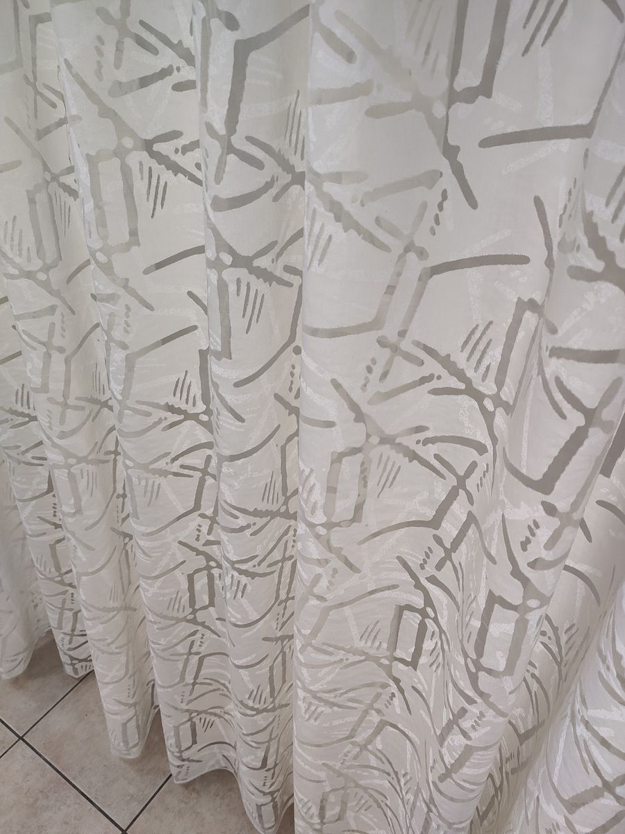 tenda a metro in devorè altezza 3 metri effetto lino naturale 4 Tenda a Metro in Devorè Altezza 3 Metri Effetto lino Naturale - immagine 4