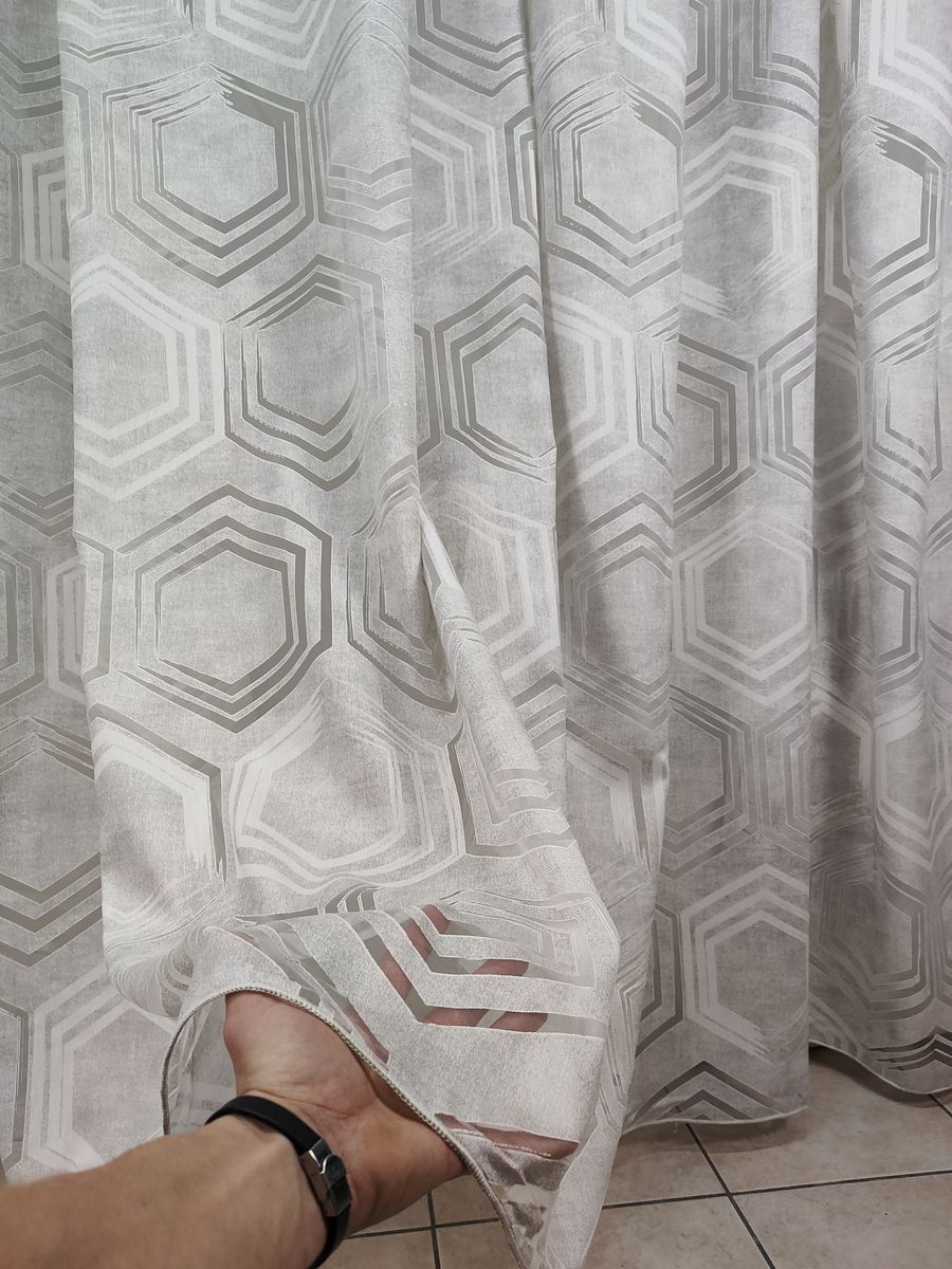 tenda a metro in devorè altezza 3 metri grigio 12 Tenda a Metro in Devorè Altezza 3 Metri Grigio - immagine 12