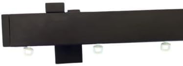 binario per tenda in alluminio sistema a onda a parete nero 4 Binario per Tenda in Alluminio Sistema a Onda a Parete Nero - immagine 4